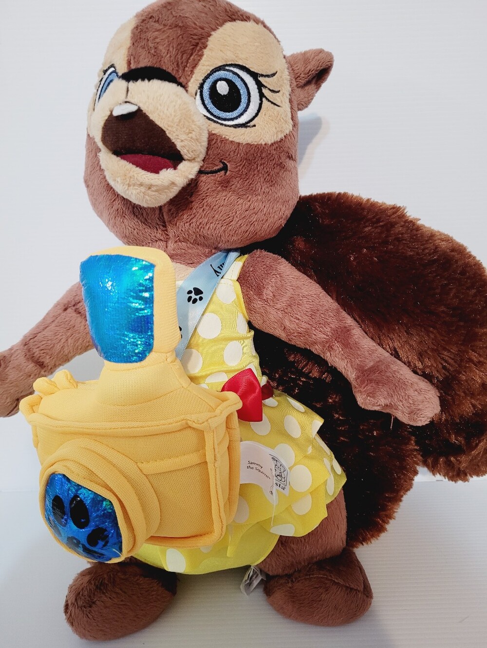 Fiesta Sammy the Squirrel Plush 17" Stuffed Animal Yellow Polka Dot Dress